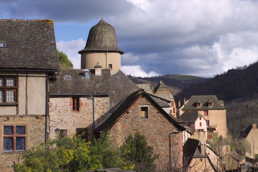 Village médiéval de Conques dans l'Aveyron