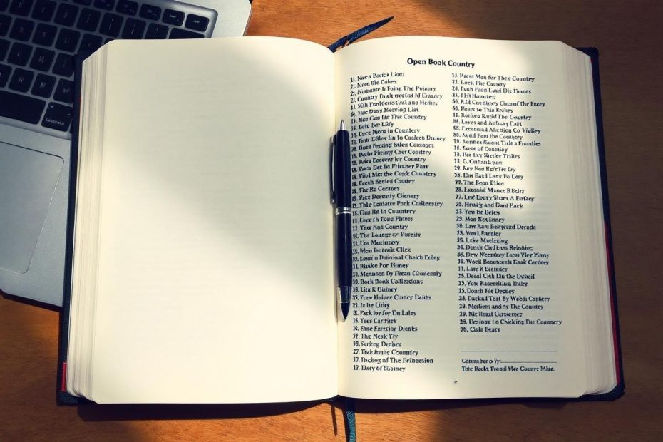 Pages d'un livre ouvert montrant une longue liste numérotée