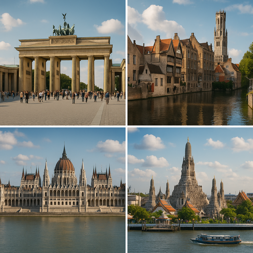 Villes internationales en B