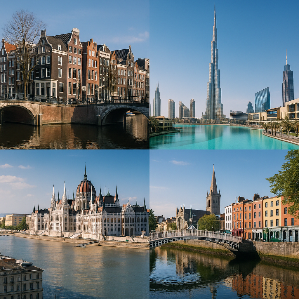 Villes internationales en D
