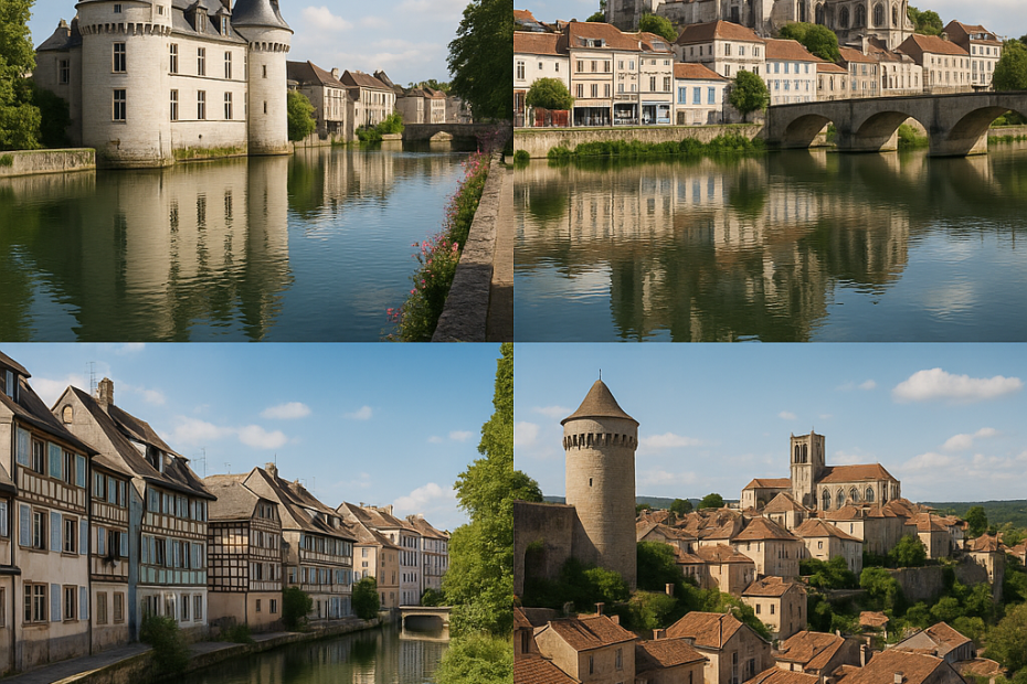 Villes françaises en E