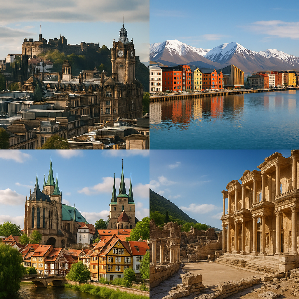 Villes internationales en E