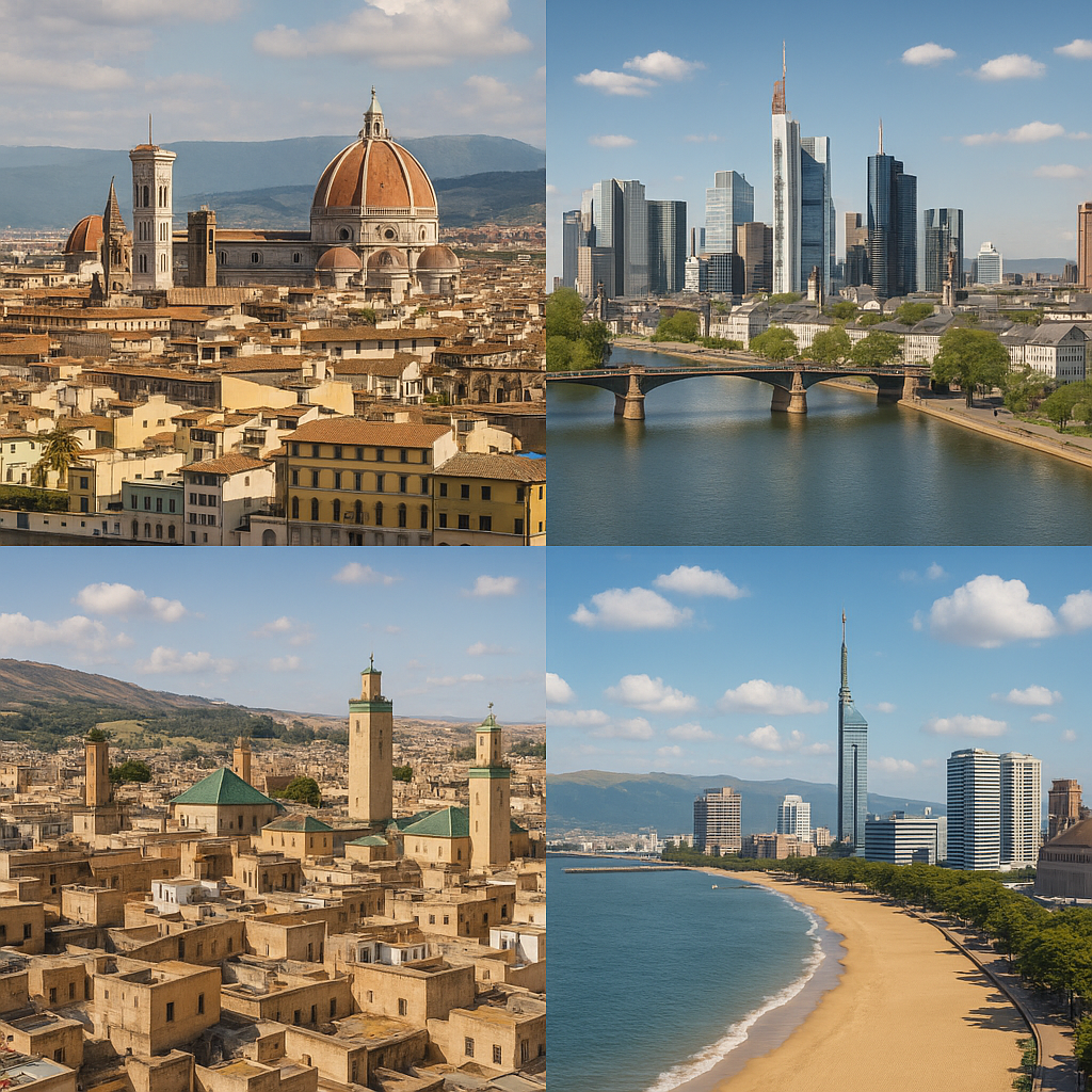 Villes internationales en F