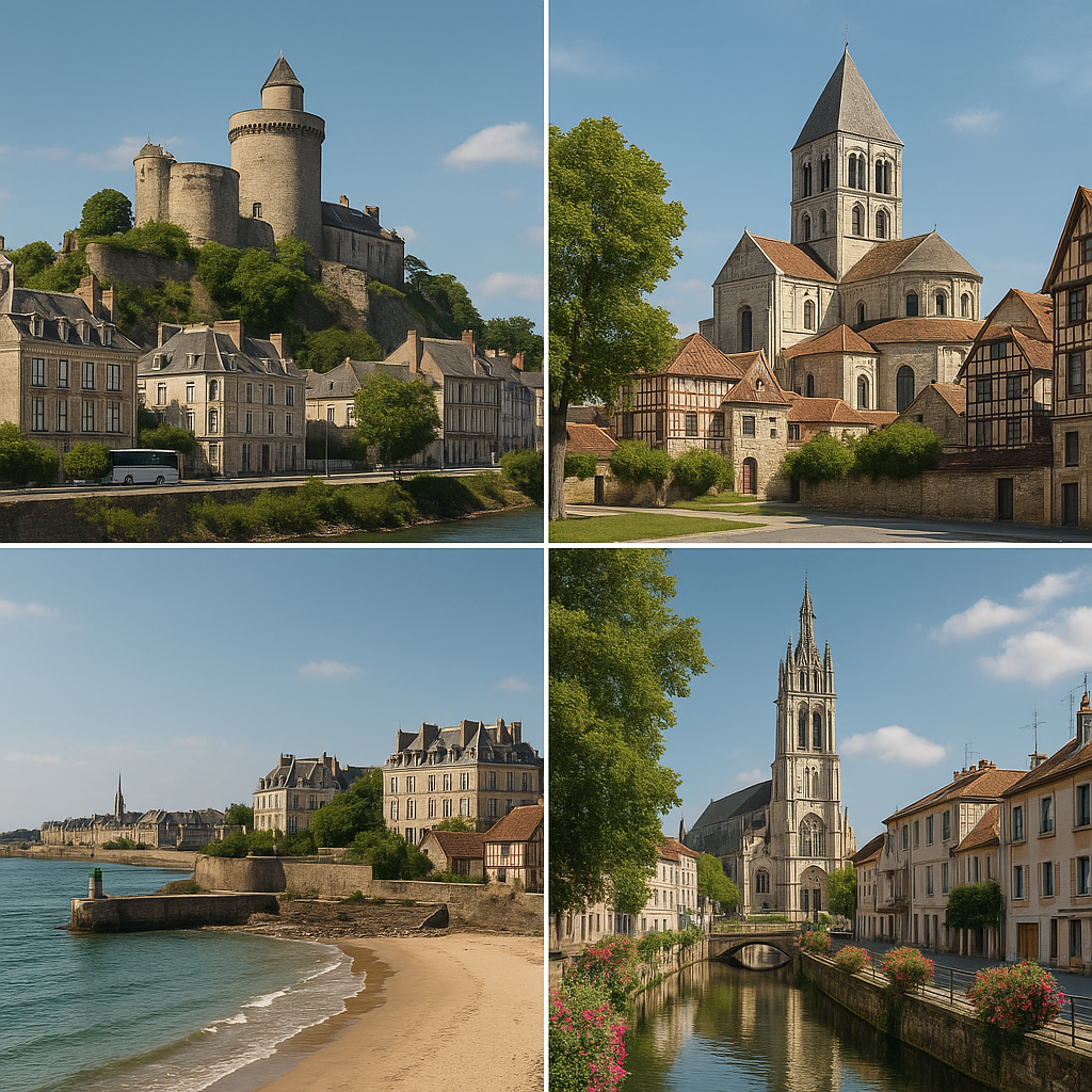 Villes françaises en H