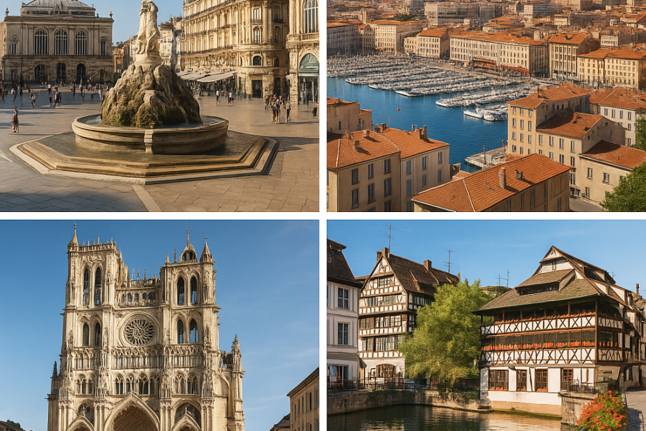 Villes françaises en M