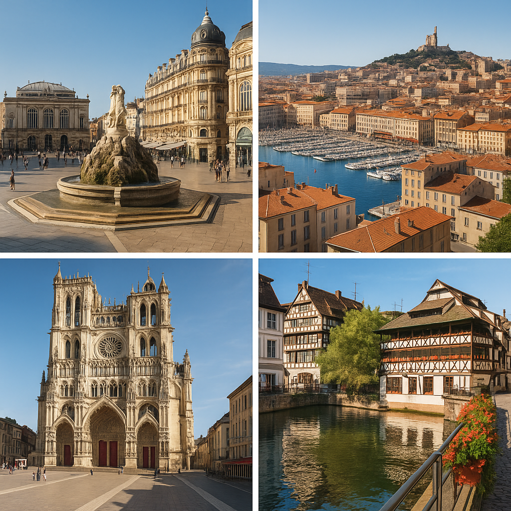 Villes françaises en M