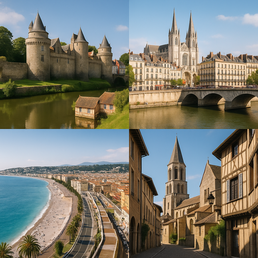 Villes françaises en N