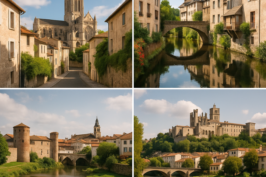 Villes françaises en U