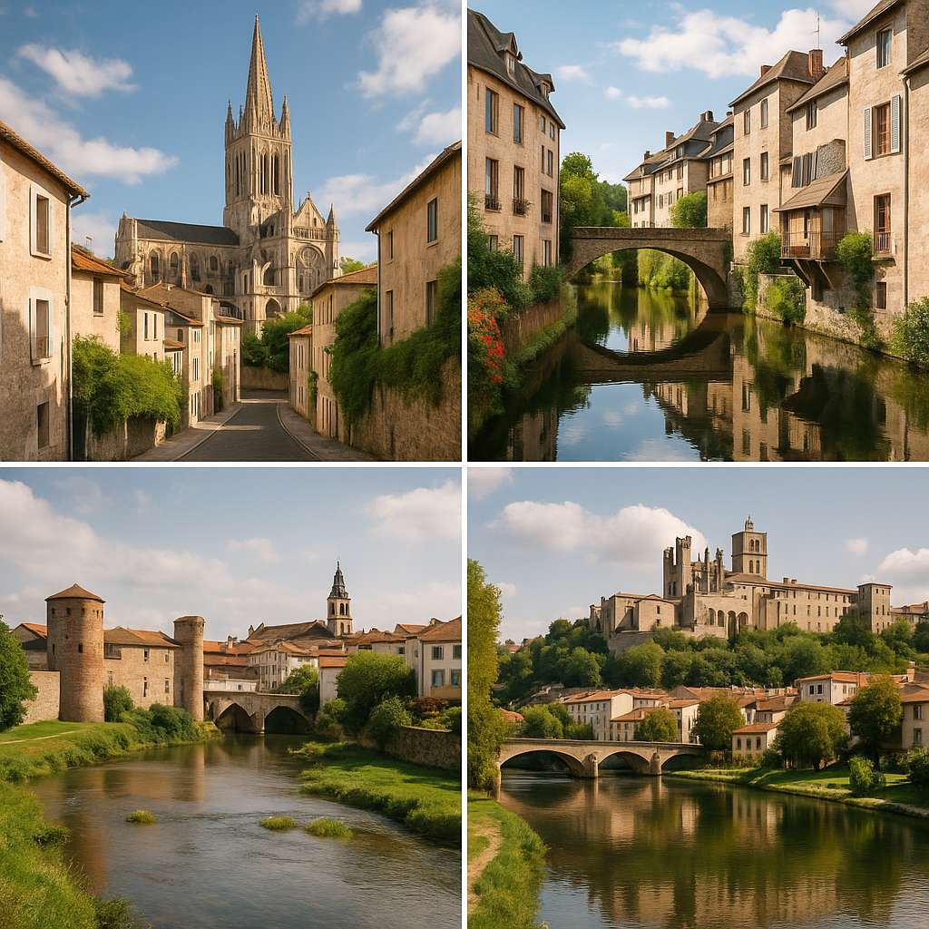 Villes françaises en U
